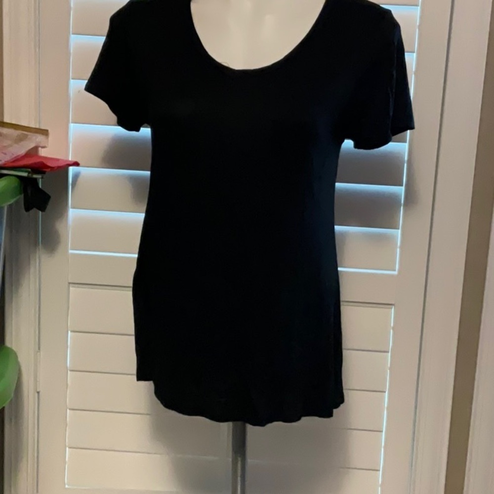 Active Basic Black Short Sleeve Tee